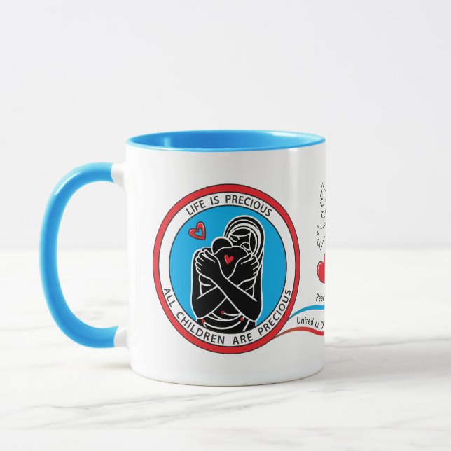 Taza Amor y protección 2 rojo_ (Izquierda)