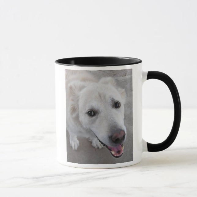 Taza Amores del PERRO de la sonrisa usted (Derecha)