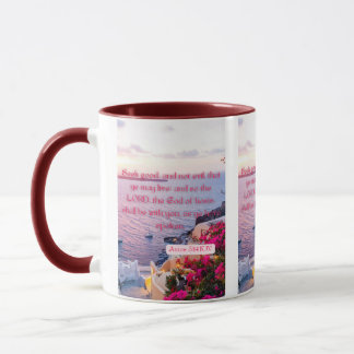 Taza Amos 5:14 KJV Biblia Verse Pic Mug De Dos Tones