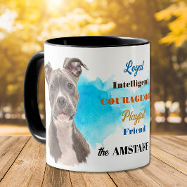 Taza AmStaff Dog Loyal Friend