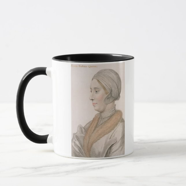 Taza Ana Bolena (1507-36) grabado por Francisco Bartol (Izquierda)
