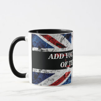 Taza Añadir el texto en el Cojín decorativo de la bande