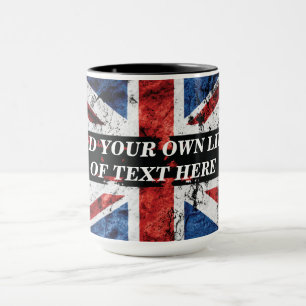Taza Añadir el texto en el Cojín decorativo de la bande