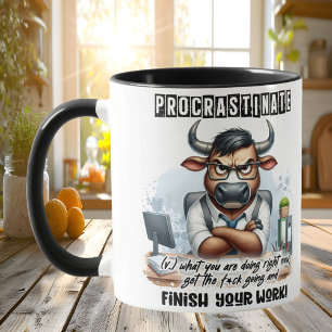 Taza Añadir humor a la sip del día de trabajo - Office 