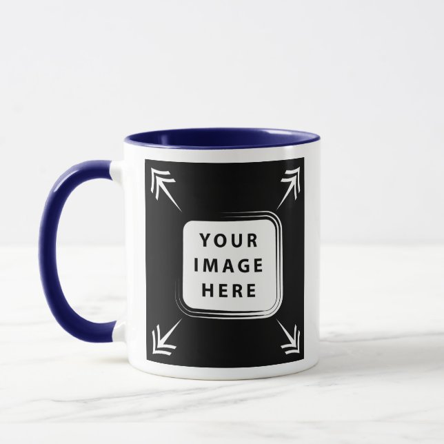 Taza Añadir su propia plantilla de fotos de imagen crea (Izquierda)