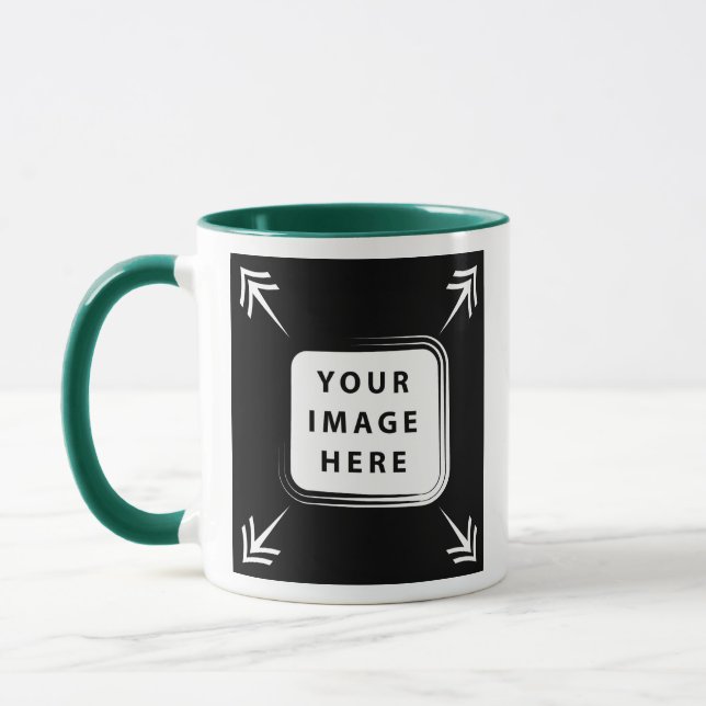 Taza Añadir su propia plantilla de fotos de imagen crea (Izquierda)