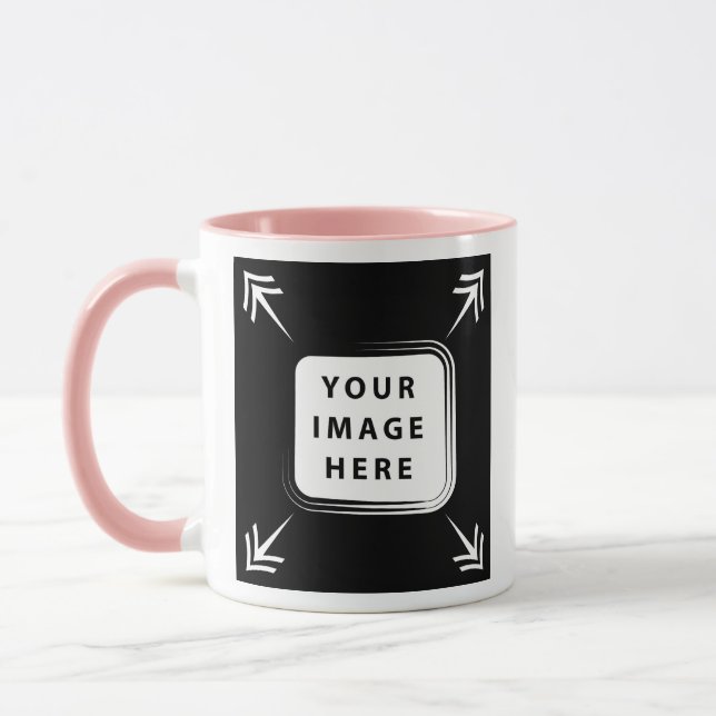 Taza Añadir su propia plantilla de fotos de imagen crea (Izquierda)