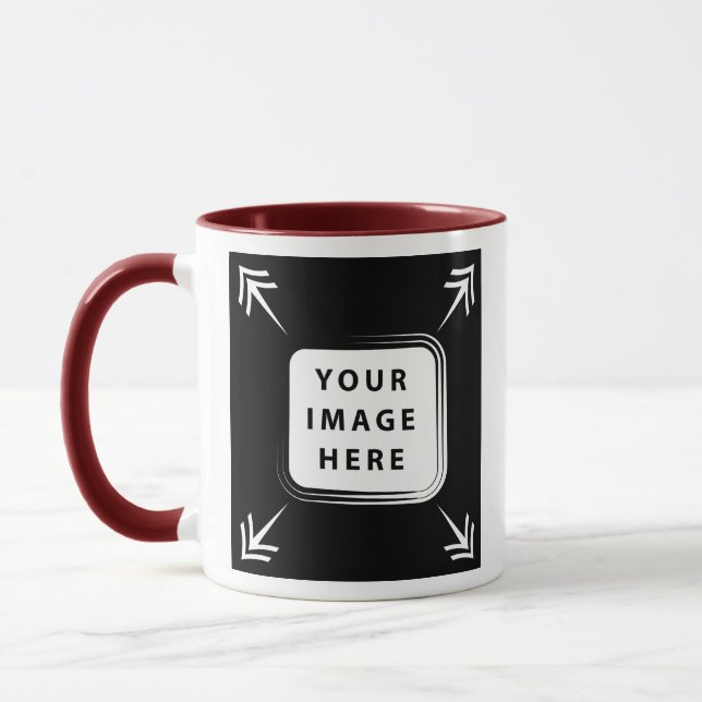 Taza Añadir su propia plantilla de fotos de imagen crea (Izquierda)