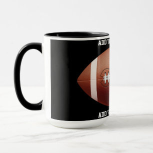 Taza Añadir texto a la almohada de lanzamiento de fútbo