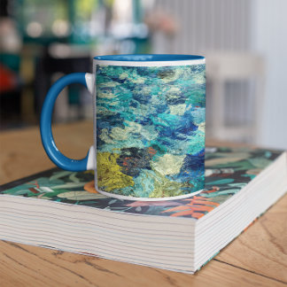 Taza Añadir tu propia foto de arte abstracta
