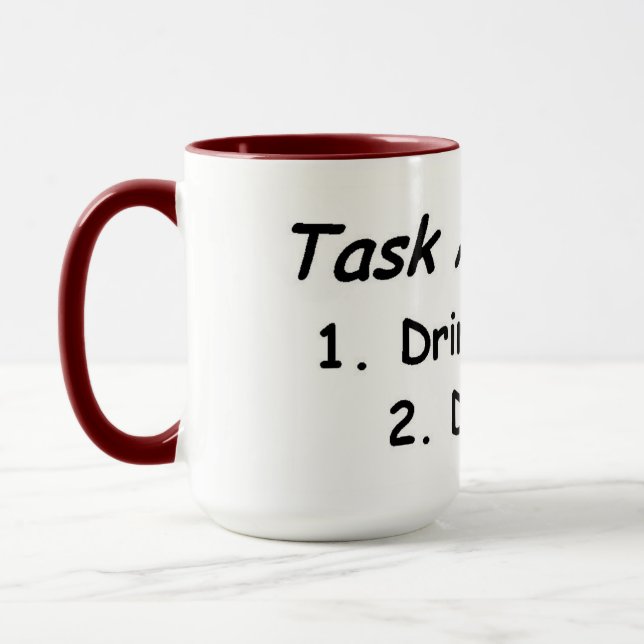 Taza Análisis de tareas: Café y ABA (Izquierda)