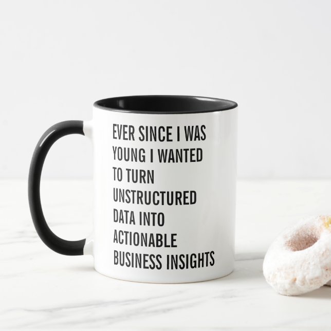 Taza Analista de datos divertido (Con donut)