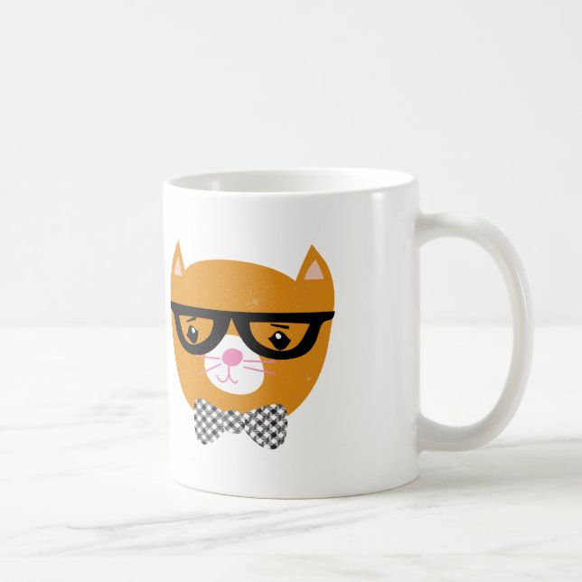 Taza anaranjada del gato del inconformista (Derecha)