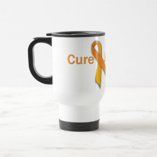 Taza anaranjada del viaje de la cinta de la