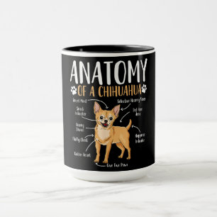 Taza Anatomía de perro de Chihuahua