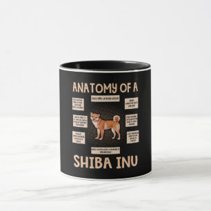 Taza Anatomía De Un Regalo De Cachorro Shiba Inu Graci