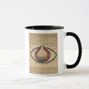 Taza Anatomía del ojo, de un libro en enfermedades