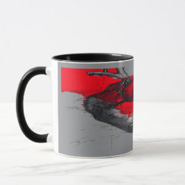 Taza Anatomical Heart Sketch Trash Polka Art Mug