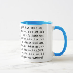 Taza Ancestry Blah Blah Blah Mug