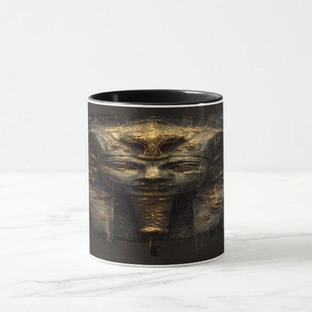 Taza Ancient Malice Egyptian Pharaoh Black Gold (Centro)