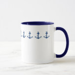 Taza Ancla<br><div class="desc">Estos tés gráficos y otros elementos tienen un diseño náutico simple de un ancla.</div>
