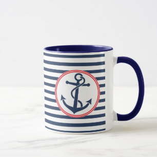 Taza Ancla con las rayas