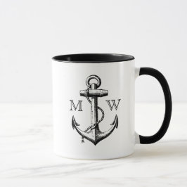 Taza Ancla, monograma náutico