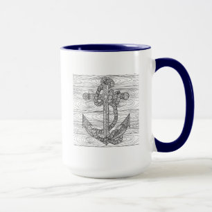 Taza Ancla y cuerda del estilo