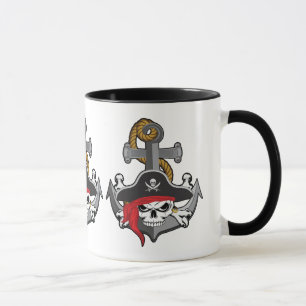Taza Anclaje de cráneo pirata
