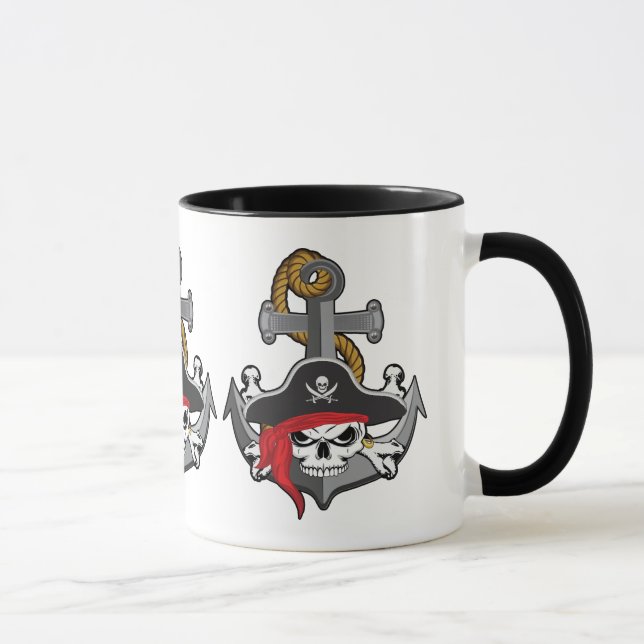 Taza Anclaje de cráneo pirata (Derecha)