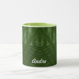 Taza ANDRE ~ GLOSSY 3D Verde brillante ~