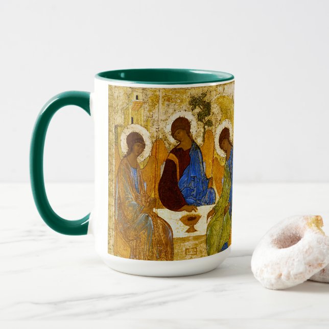 Taza Andrei Rublev , “ Holy Trinity ” (Con donut)