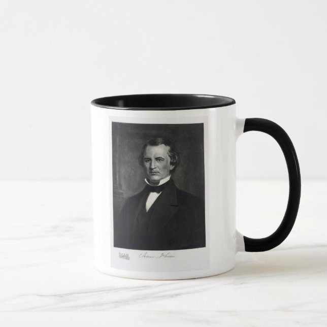 Taza Andrew Johnson (1808-75), 17mo presidente de la (Derecha)