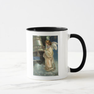 Taza Ángel Bell llamativa con el mazo