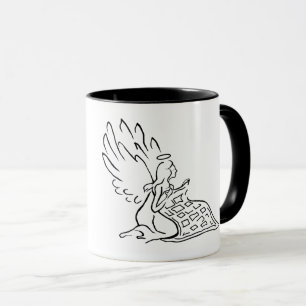 Taza Ángel con el nombre del Personalizar Quilt Mug