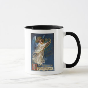 Taza Ángel con una arpa