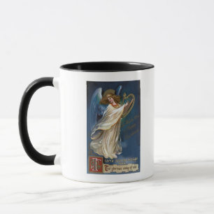 Taza Ángel con una arpa