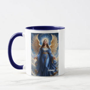 Taza Ángel de la Guardia Celestial con traje azul