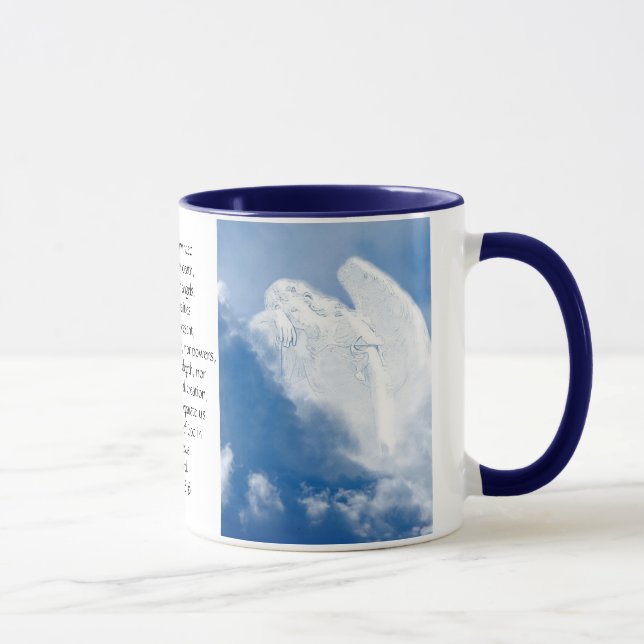 Taza Ángel de las Escrituras inspiradoras En Nubes, Rom (Derecha)
