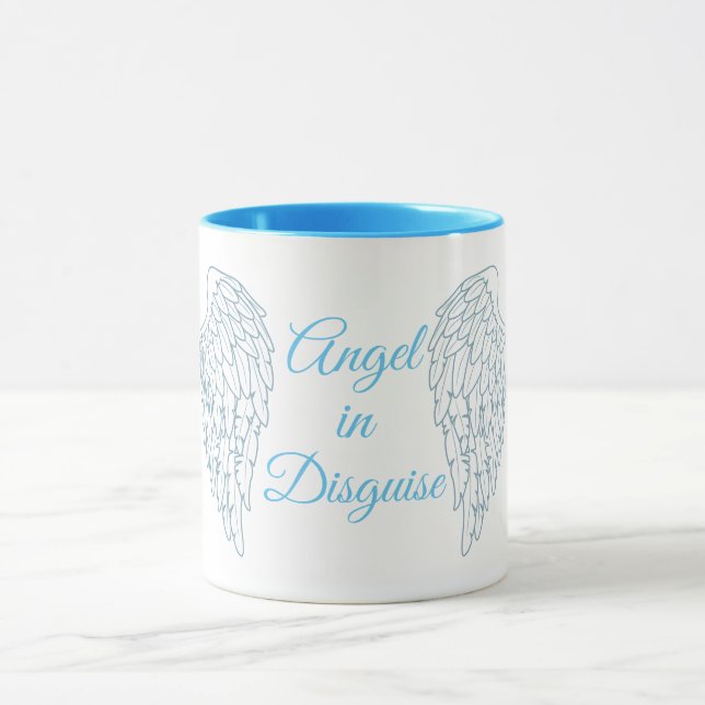Taza Ángel disfrazado de alas ángel (Centro)