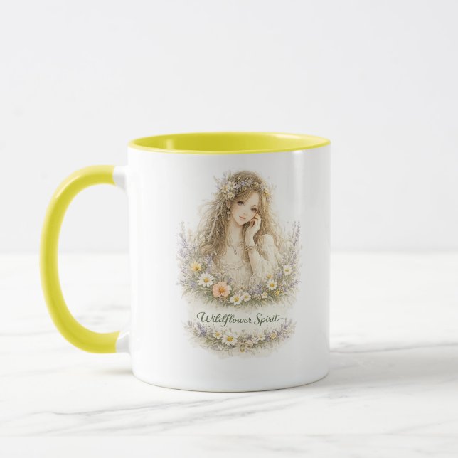 Taza Ángel Espíritu de Flor Silvestre (Izquierda)