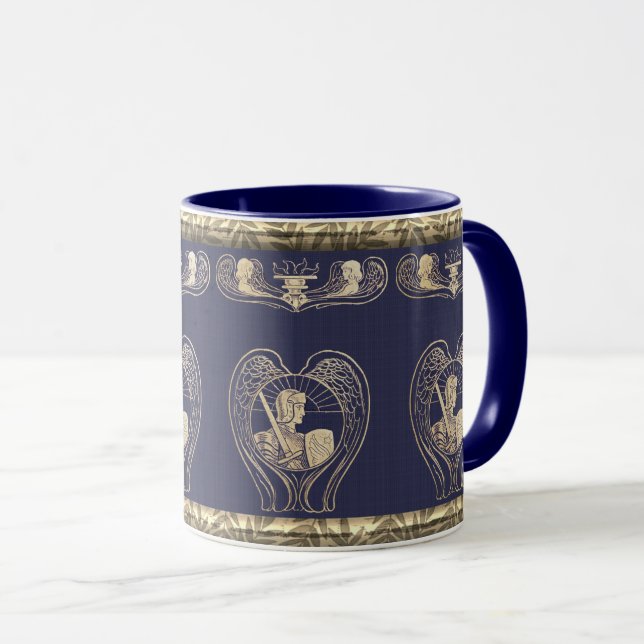 Taza Angel Heraldry Con Soldado (Anverso derecho)