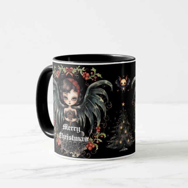 Taza Ángel Navidades oscuros (Anverso izquierdo)