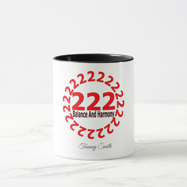 Taza Ángel número 222 - Equilibrio, armonía y alineació (Centro)