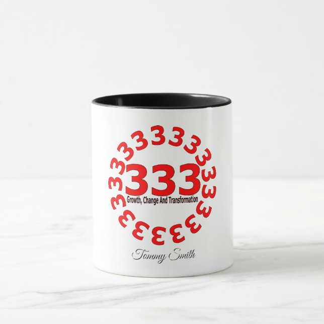 Taza Ángel número 333 - Equilibrio y Orientación Divina (Centro)