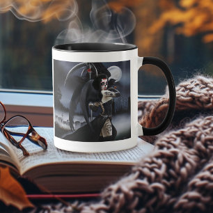 Taza Ángel oscuro gótico Muerte Sugar Skull Fantasía