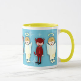 Taza Ángel y fango malvado