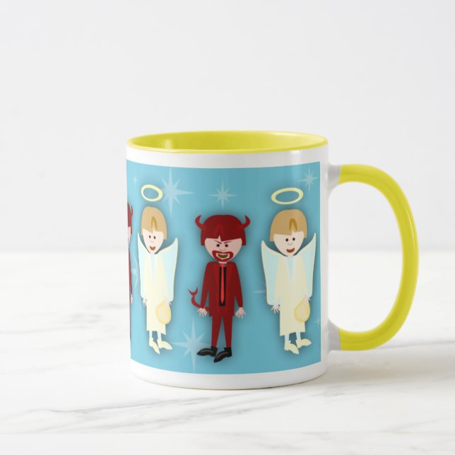 Taza Ángel y fango malvado (Derecha)