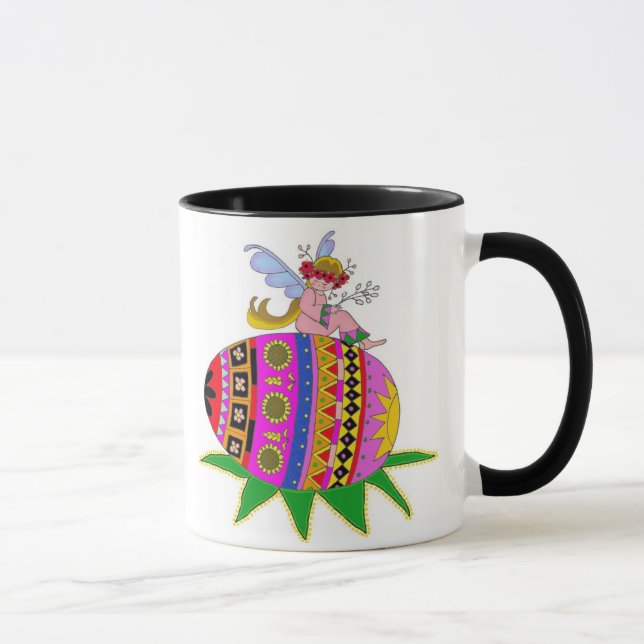 Taza Ángel y un Pysanka (Derecha)