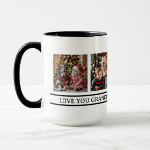 Taza Ángeles de la Abuela   Plantilla de 4 Fotos